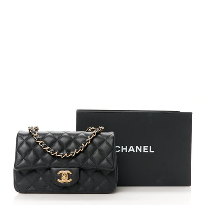 Chanel Caviar Quilted Mini Rectangular Flap Black 12 of 12