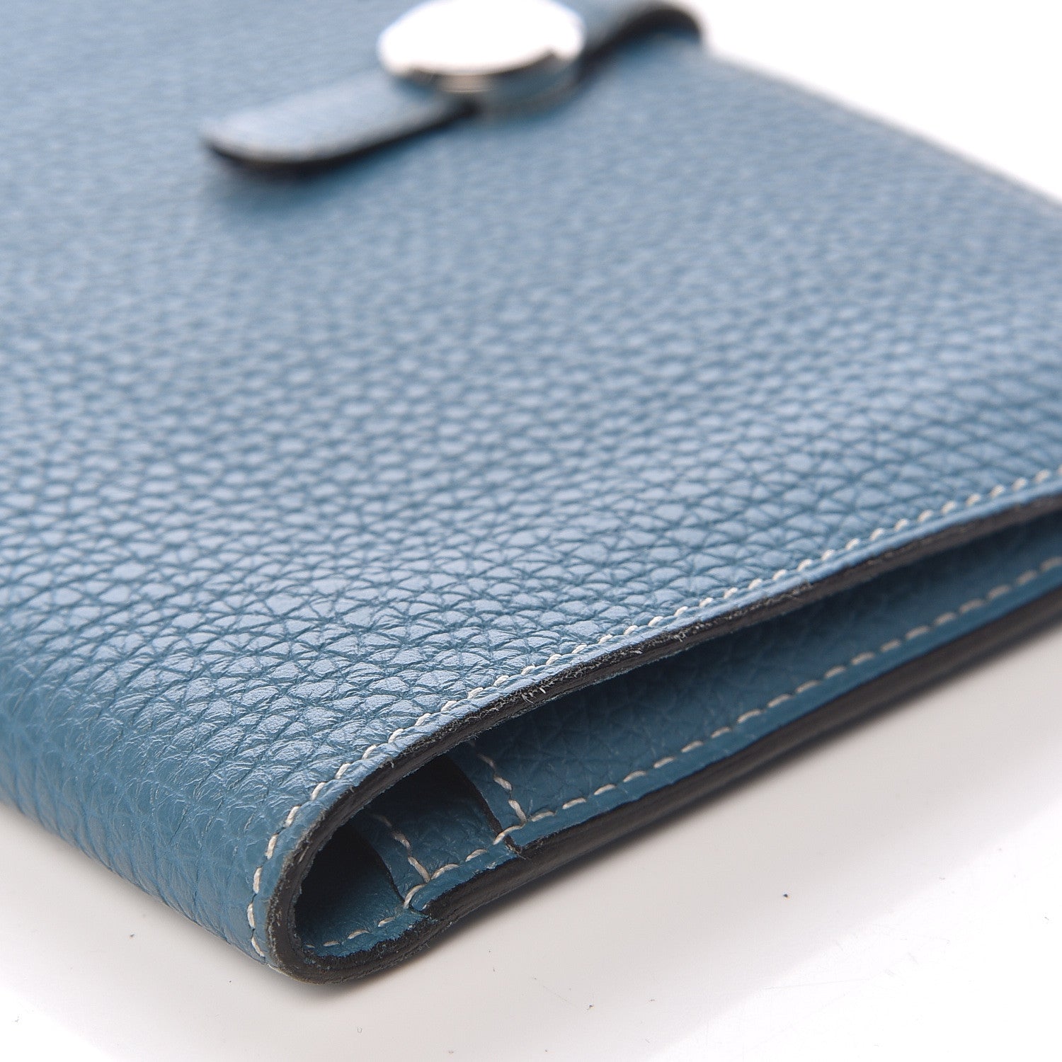 Hermes Togo Dogon Duo Wallet Blue Jean 10 of 18