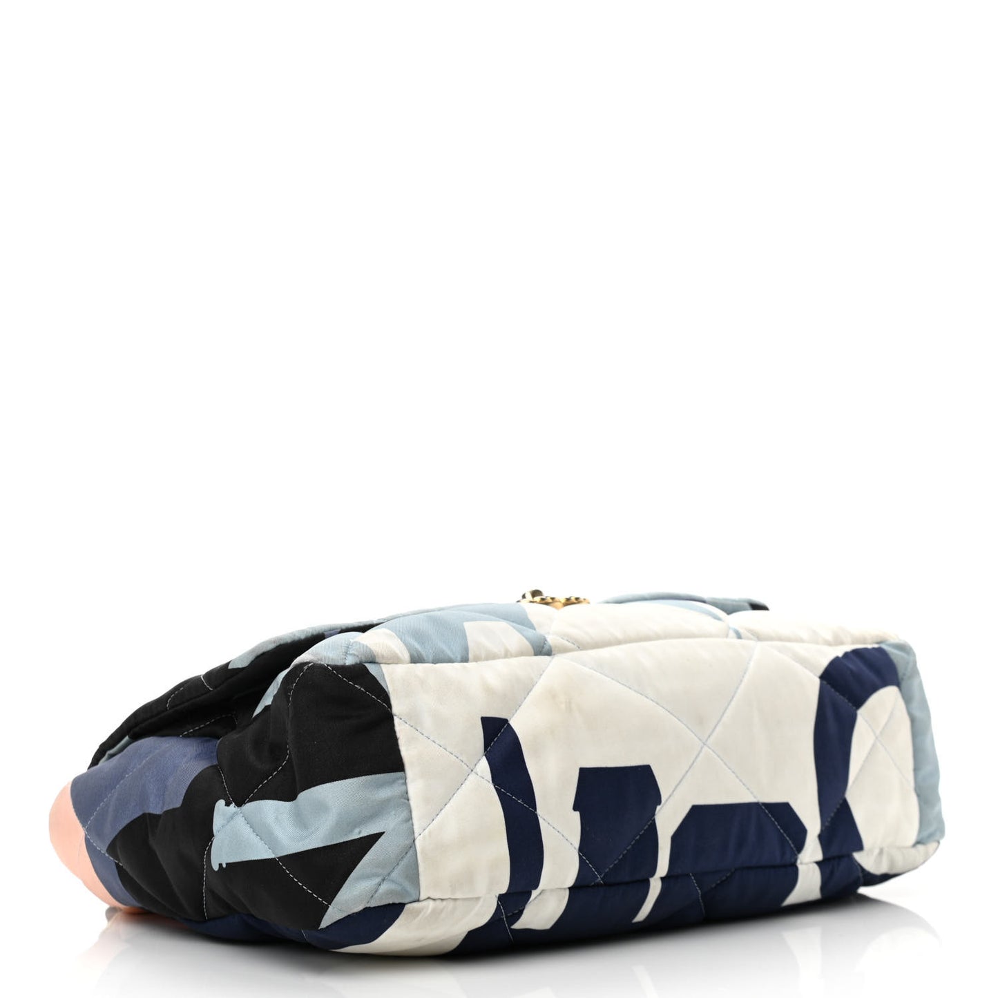 Silk Maxi Scarf Chanel 19 Flap Black Blue White