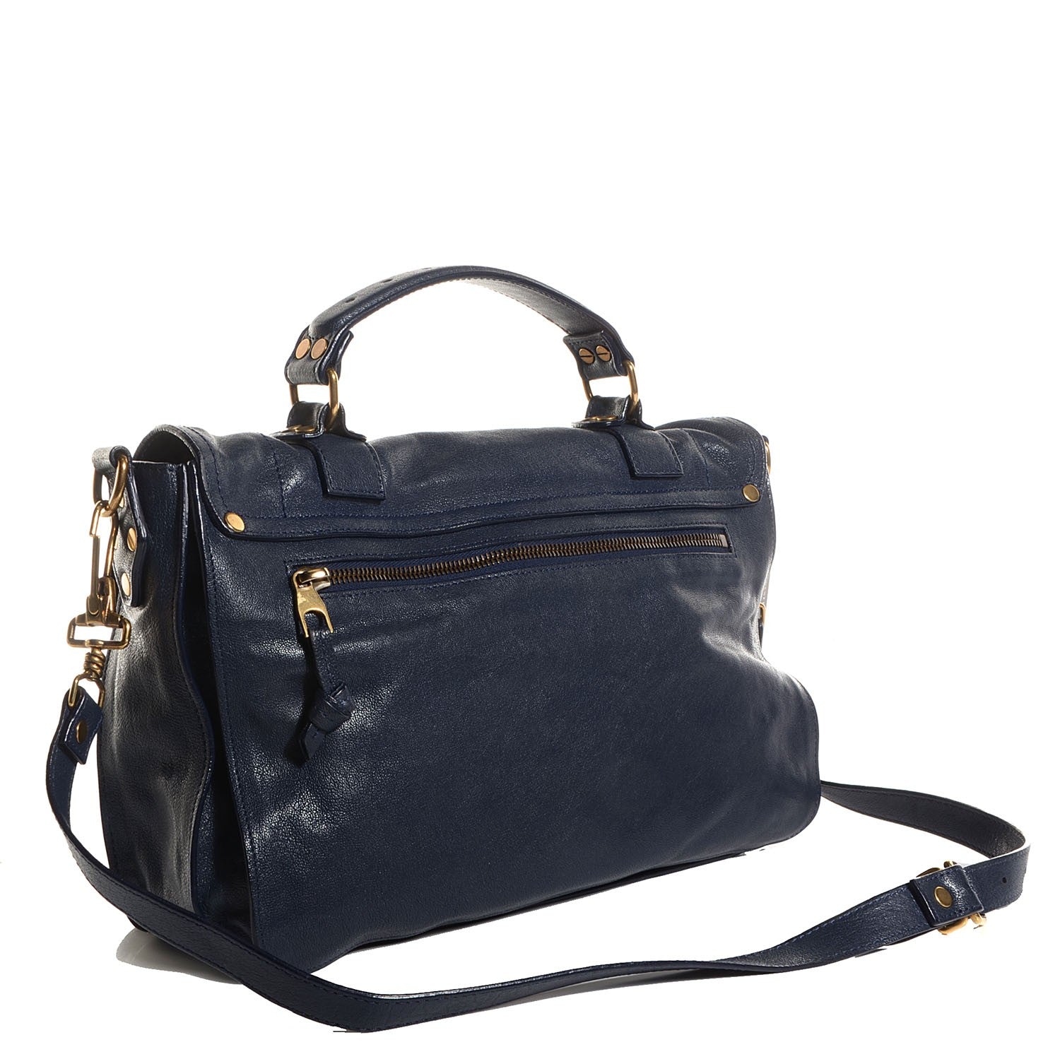 Proenza Schouler Lambskin Medium PS1 Satchel Navy 3 of 14