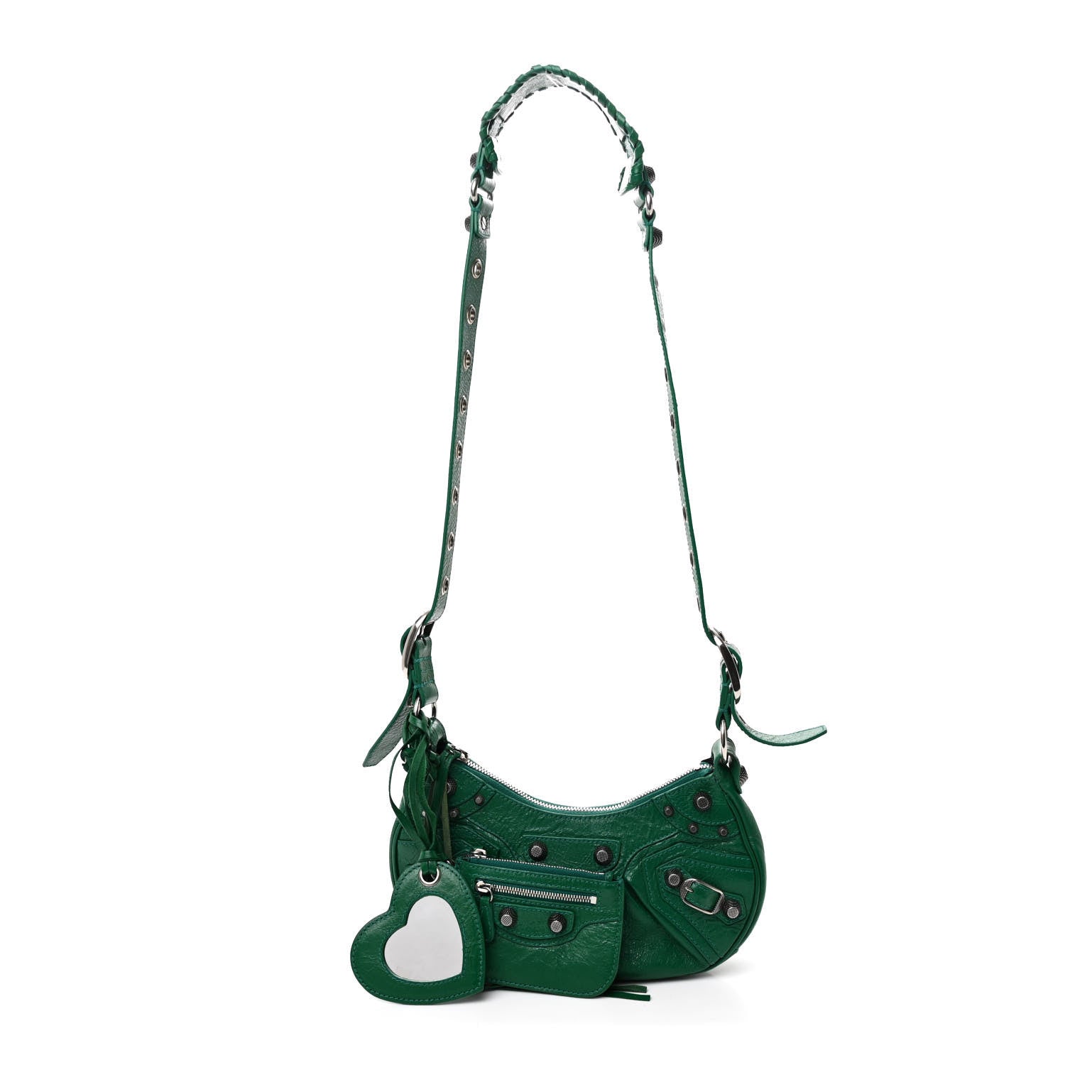 Balenciaga Agneau Arena Le Cagole Shoulder Bag XS Jade 3 of 14