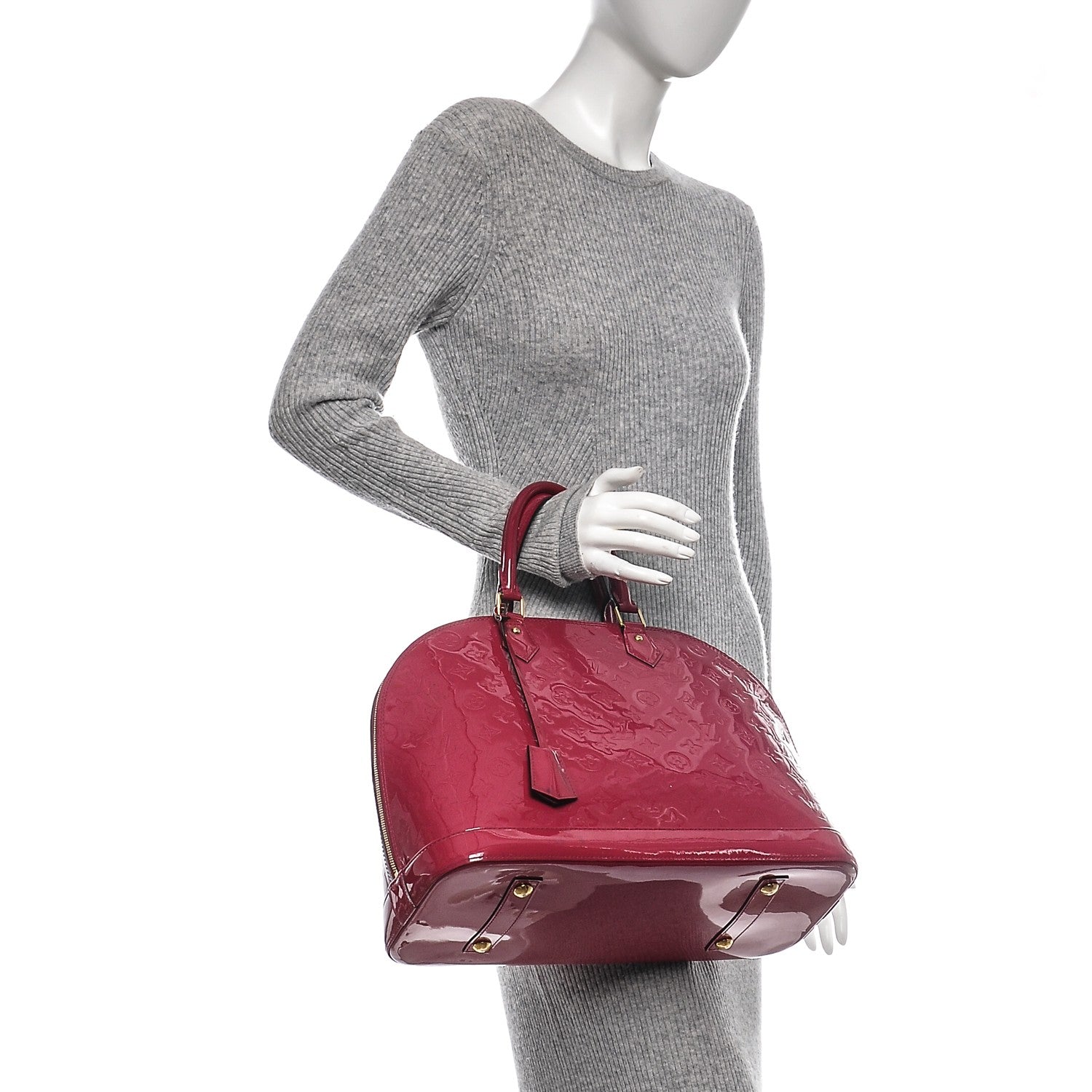 Louis Vuitton Vernis Alma GM Rose Indien 2 of 12