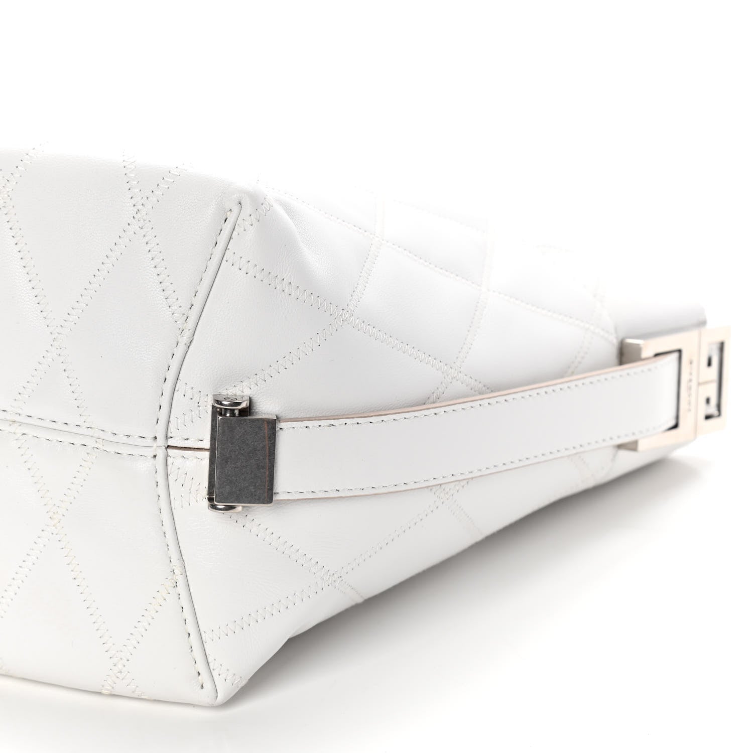 Givenchy Lambskin Quilted Mini GV Bucket Bag White 8 of 8