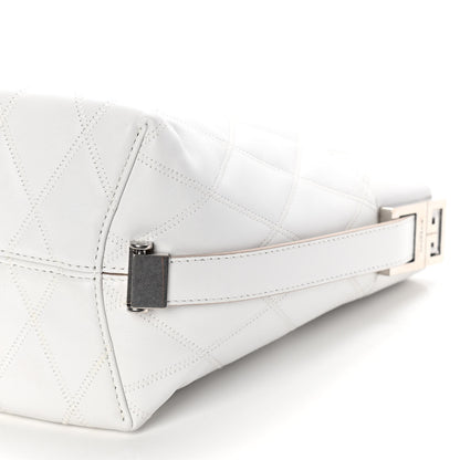 Givenchy Lambskin Quilted Mini GV Bucket Bag White 8 of 8