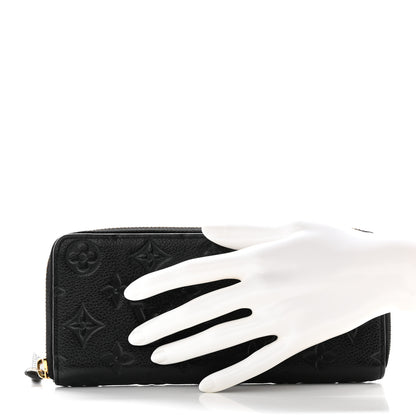 Louis Vuitton Empreinte Clemence Wallet Black 2 of 9