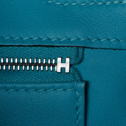 Hermes Togo Swift Ghillies Birkin 30 Turquoise 26 of 29