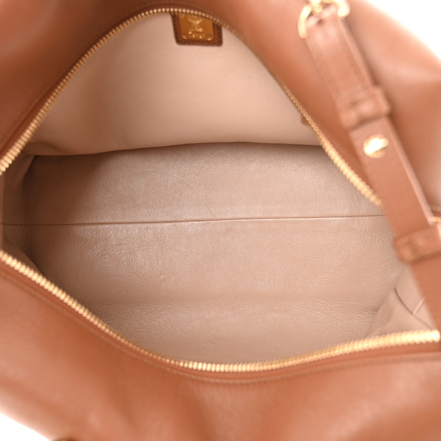 Calfskin Bowler Bag Brown