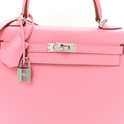 Hermes Epsom Kelly Sellier 25 Rose Confetti 7 of 10