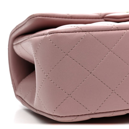 Chanel Lambskin Quilted Mini Top Handle Rectangular Flap Light Pink 9 of 11