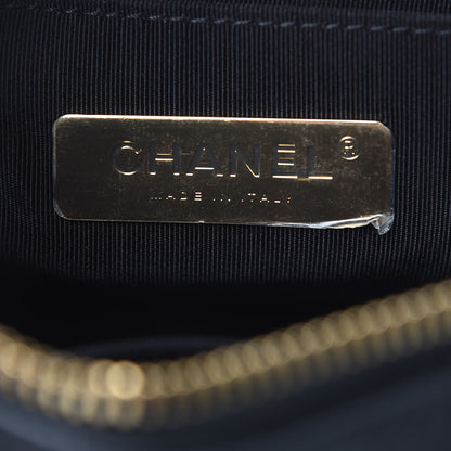 Chanel Metallic Lambskin Grained Calfskin Quilted Camera Case Black 6 of 10