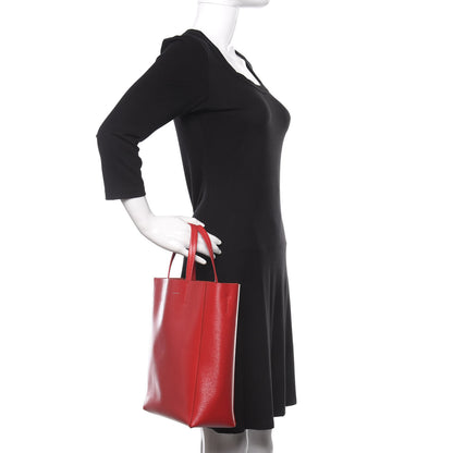 Celine Liege Small Vertical Cabas Pop Red 3 of 10