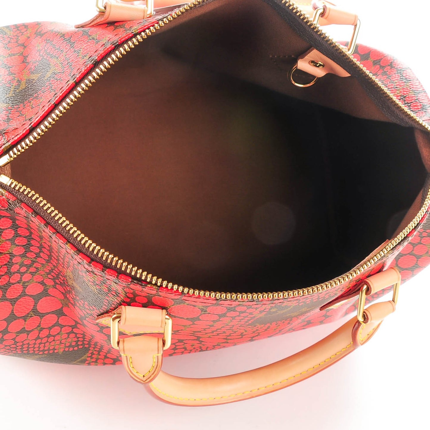 Monogram Kusama Town Speedy 30 Red