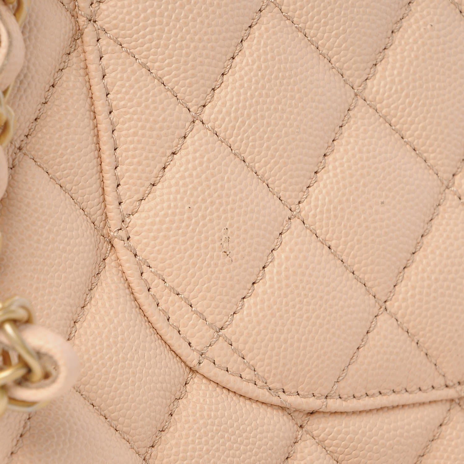 Chanel Caviar Quilted Small Coco Handle Flap Light Beige 10 of 11