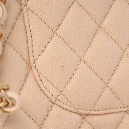 Chanel Caviar Quilted Small Coco Handle Flap Light Beige 10 of 11
