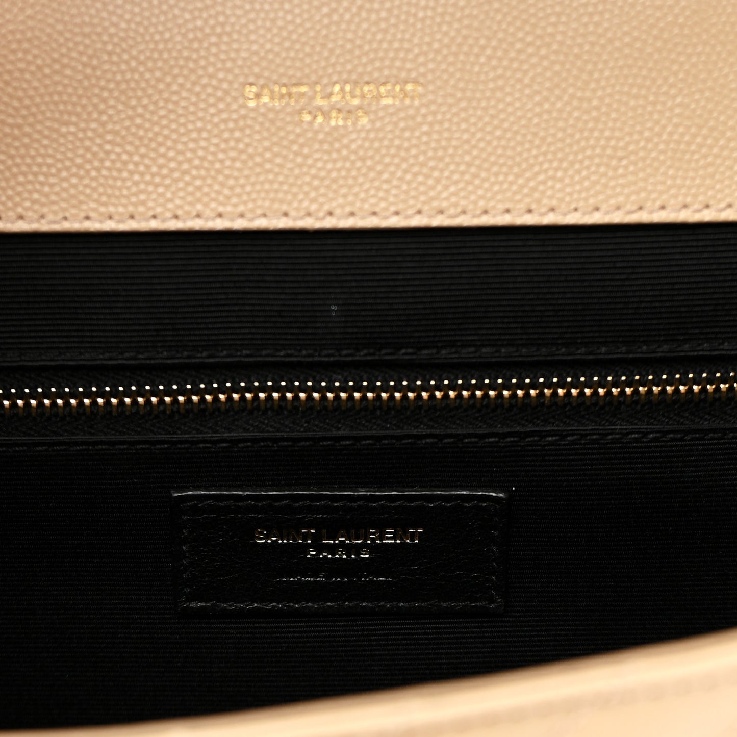 Grain De Poudre Matelasse Chevron Large Monogram Satchel Nude Powder