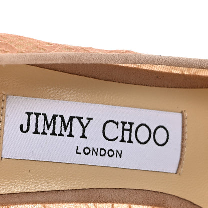 Jimmy Choo Floral Lace Romy 85 Pumps 36.5 Ballet Pink 8 of 9