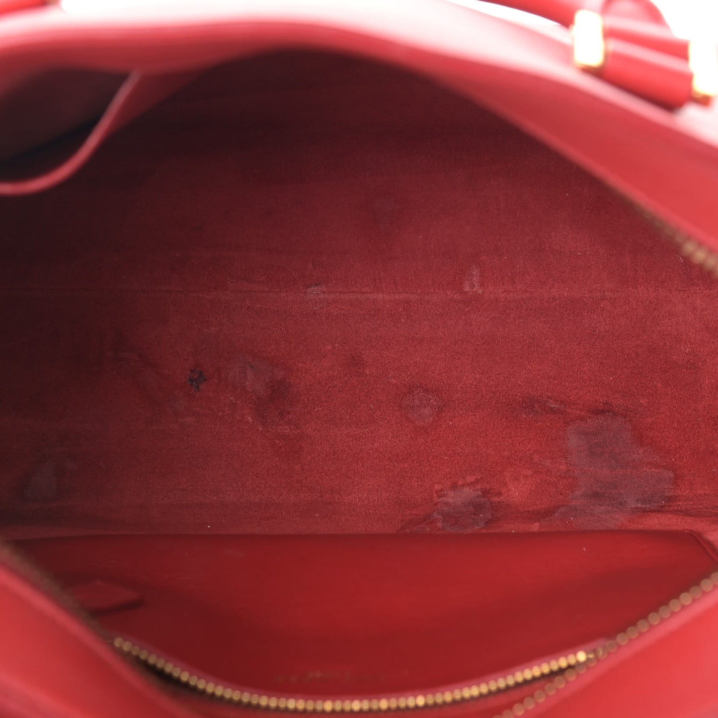 Calfskin Small Monogram Cabas Lipstick Red