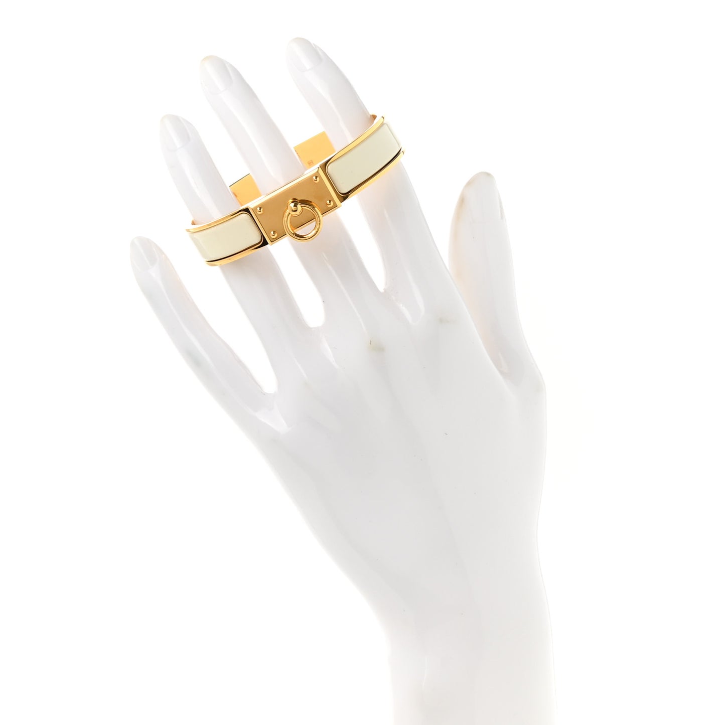 Enamel Clic Anneau Bracelet PM Craie