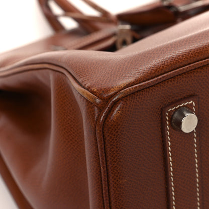 Hermes Courchevel Birkin 35 Noisette 9 of 17