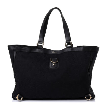 Gucci Monogram Large Abbey Tote Black 1 of 4