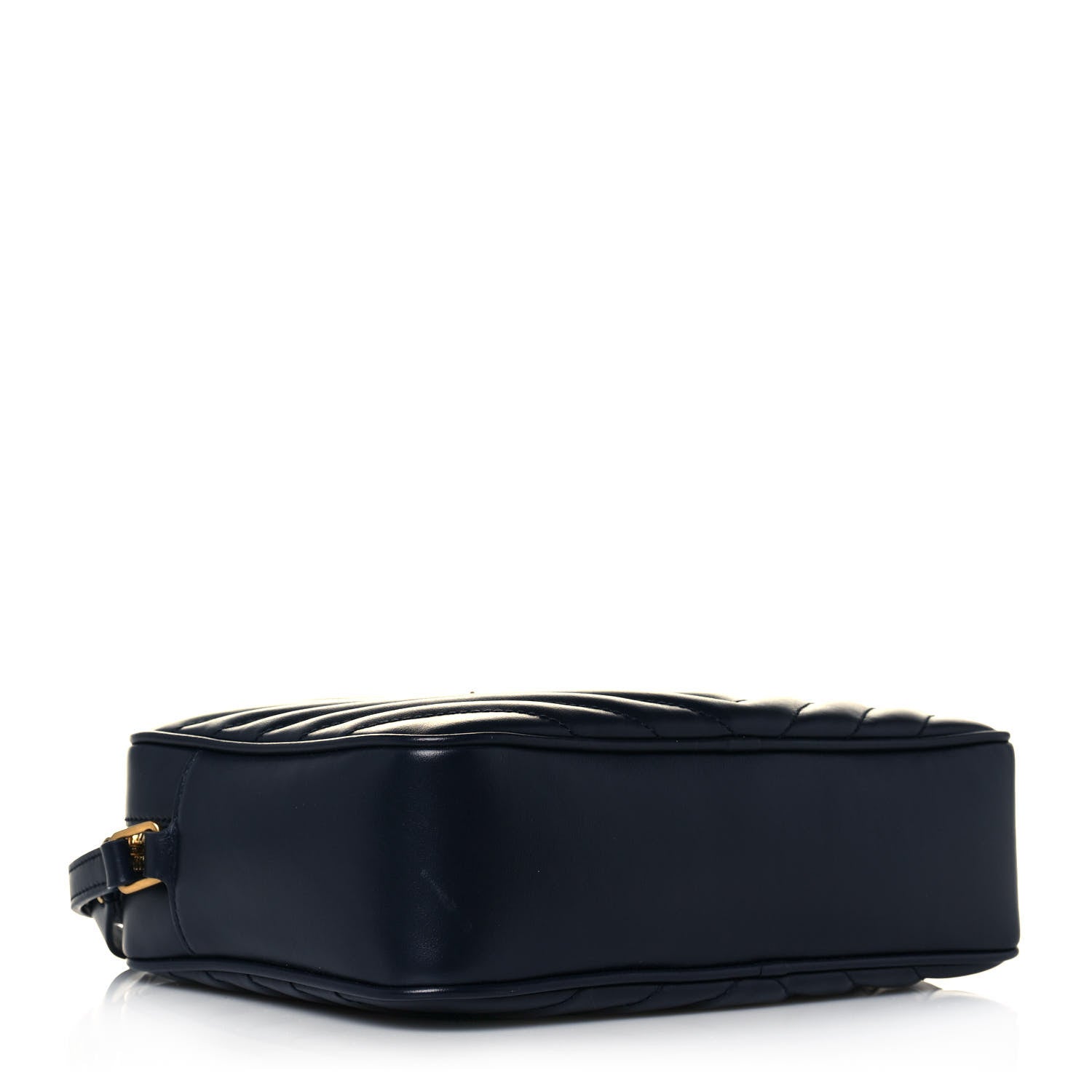Saint Laurent Calfskin Matelasse Monogram Lou Camera Bag Navy 4 of 14