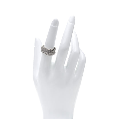 John Hardy Sterling Silver Diamond Classic Chain Arch Crossover Ring 54 6.75 2 of 5