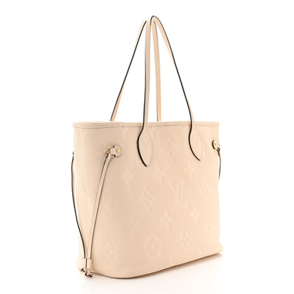 Louis Vuitton Empreinte Monogram Giant Neverfull MM Cream 3 of 9