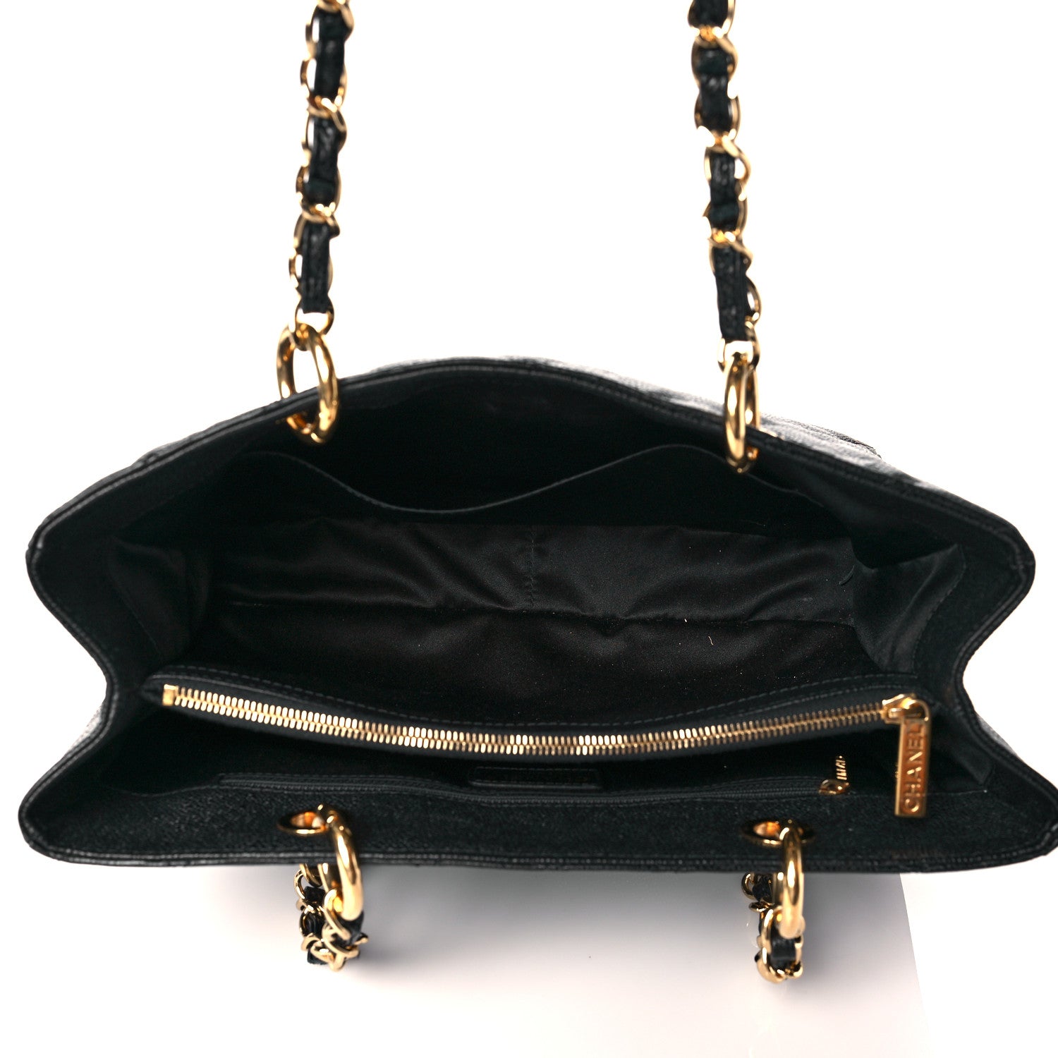 Chanel Caviar Quilted Grand Shopping Tote GST Black 4 of 10