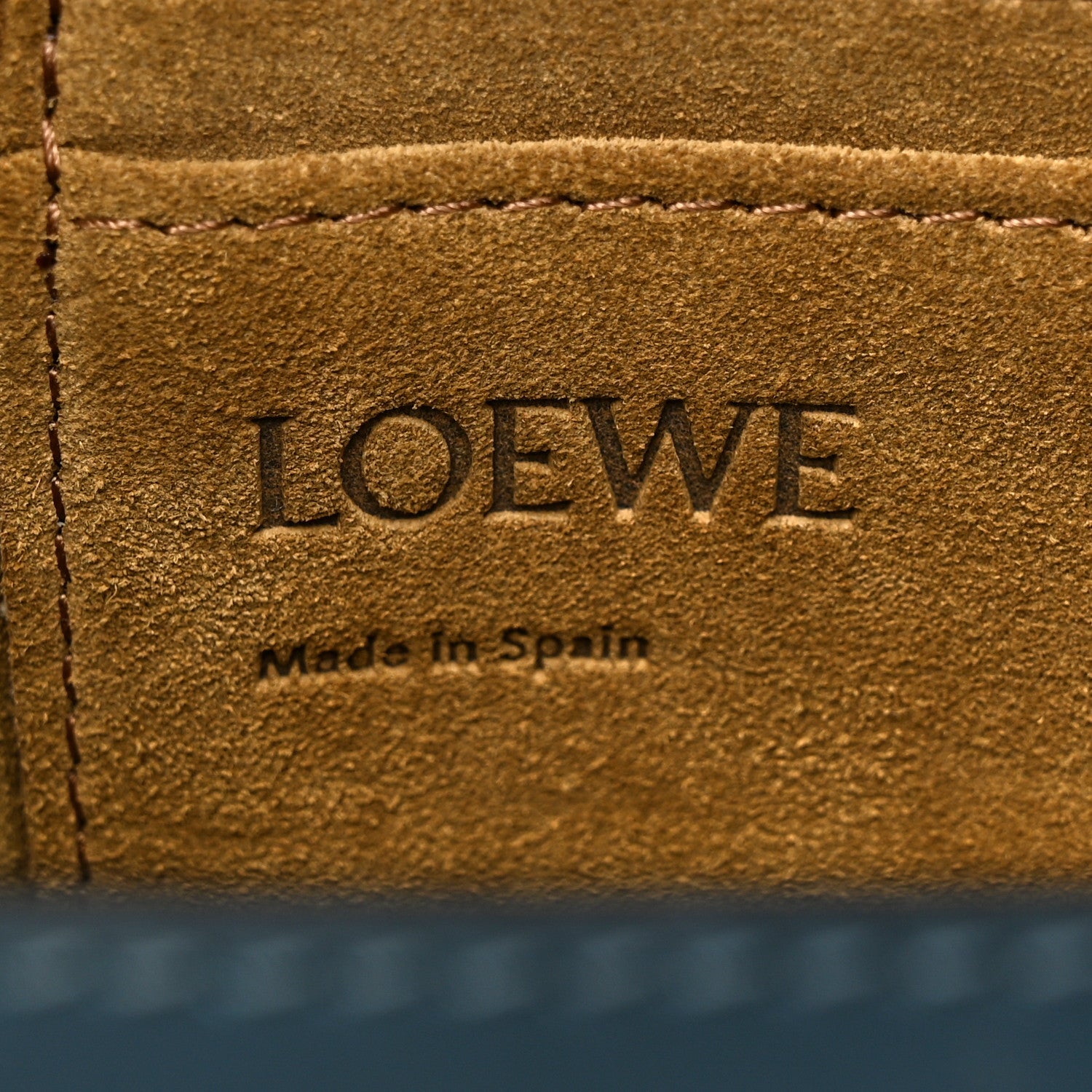 Loewe Calfskin Jacquard Mini Gate Dual Bag Onyx Blue 6 of 10