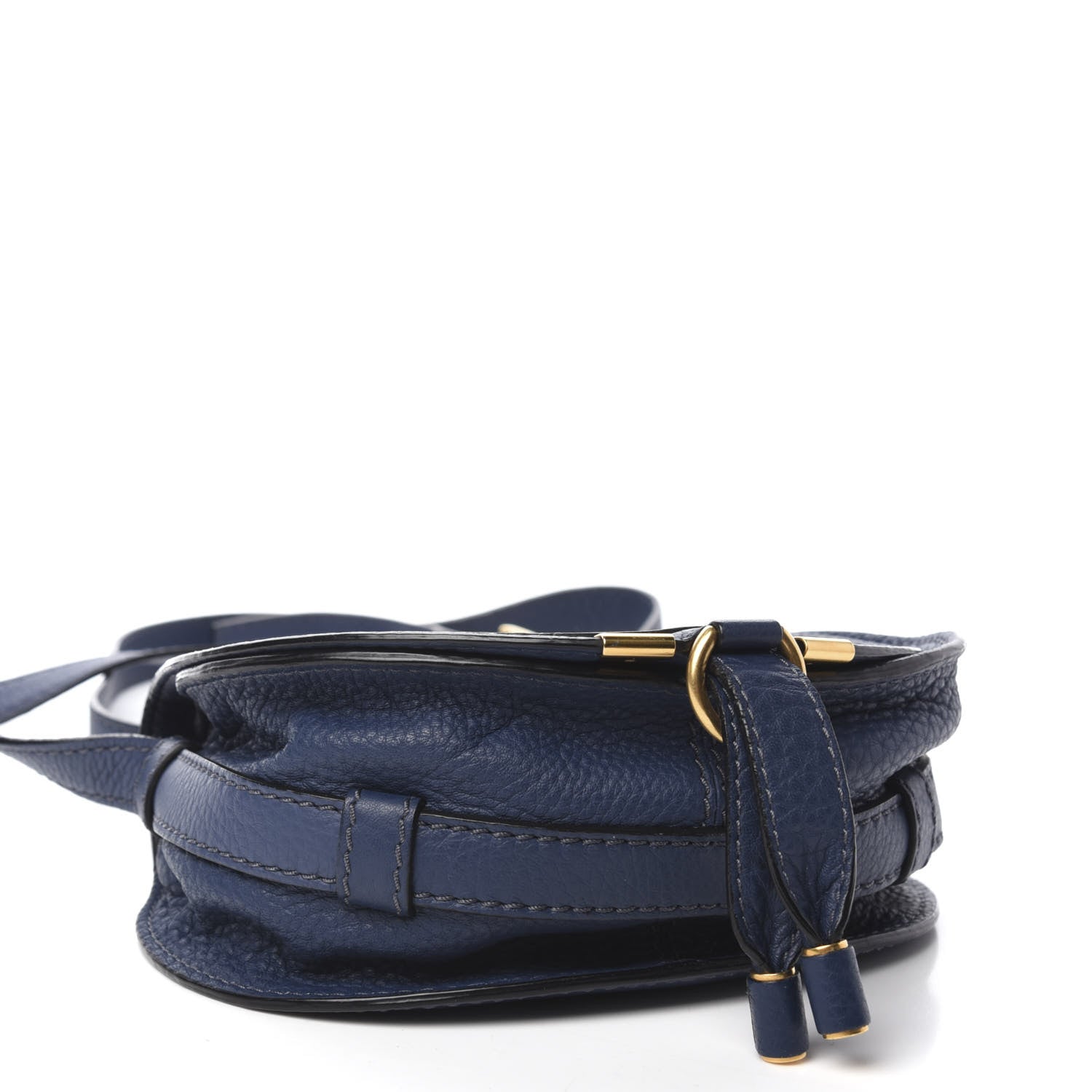 Chloe Calfskin Mini Marcie Round Crossbody Bag Royal Navy 4 of 10
