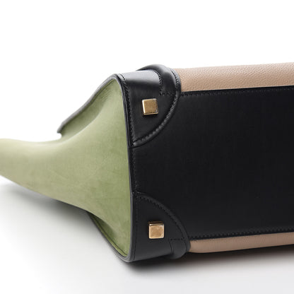 Celine Nubuck Calfskin Micro Tri-Color Luggage 7 of 9