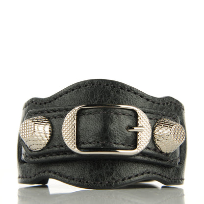 Balenciaga Agneau Arena Giant 12 Silver Hardware Bracelet S Anthracite 1 of 6