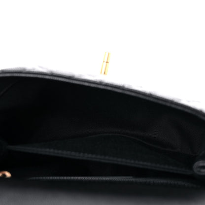 Chanel Caviar Lizard Embossed Quilted Mini Coco Handle Flap Black 2 of 10