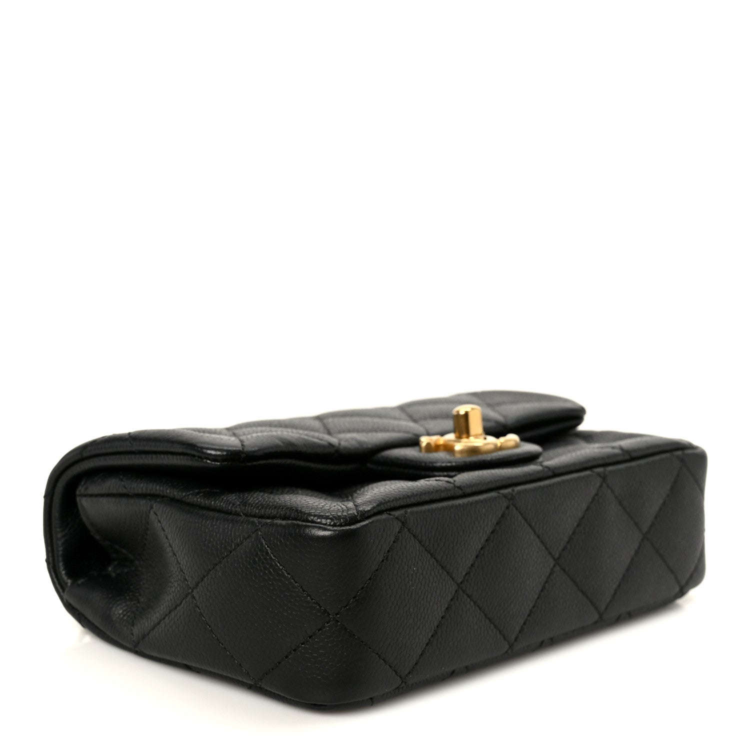 Chanel Caviar Quilted Mini Sweetheart Rectangular Flap Black 4 of 12