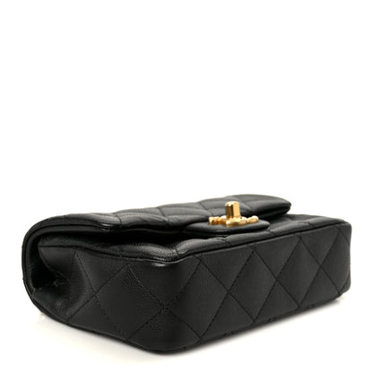 Chanel Caviar Quilted Mini Sweetheart Rectangular Flap Black 4 of 12