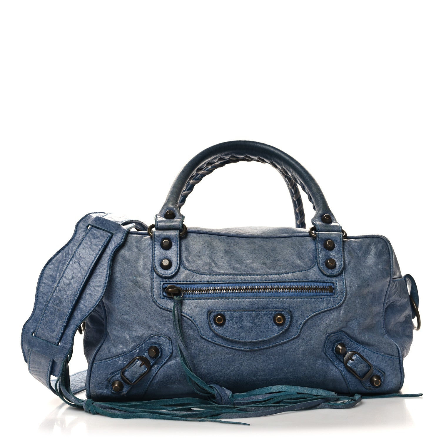 Balenciaga Agneau Classic Hardware Box Bag Beluet 1 of 15