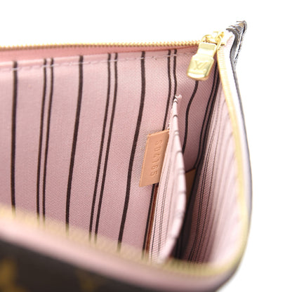 Louis Vuitton Monogram Neverfull MM GM Pochette Rose Ballerine 8 of 8