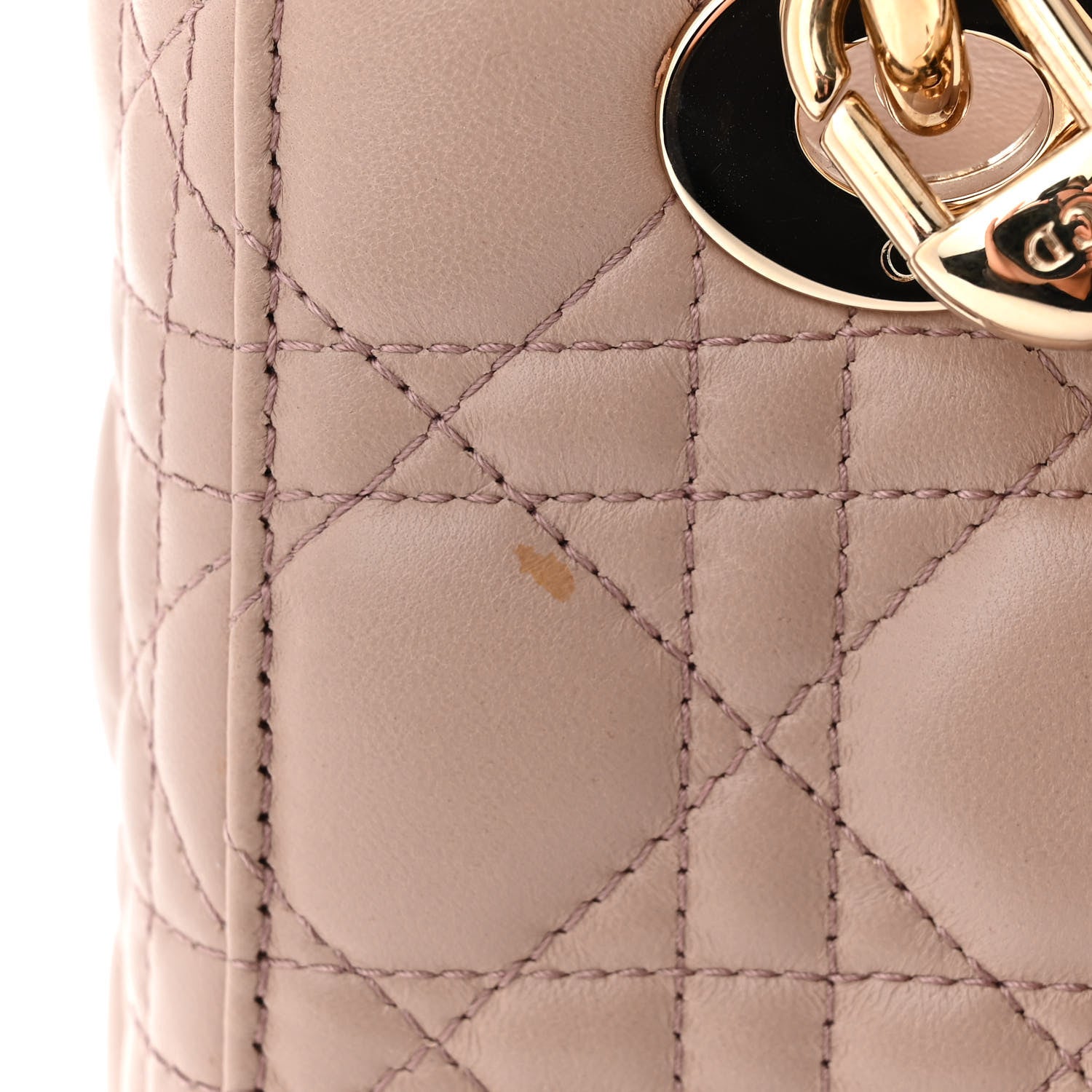 Christian Dior Lambskin Cannage Small My ABCDior Lady Dior Fard 11 of 13