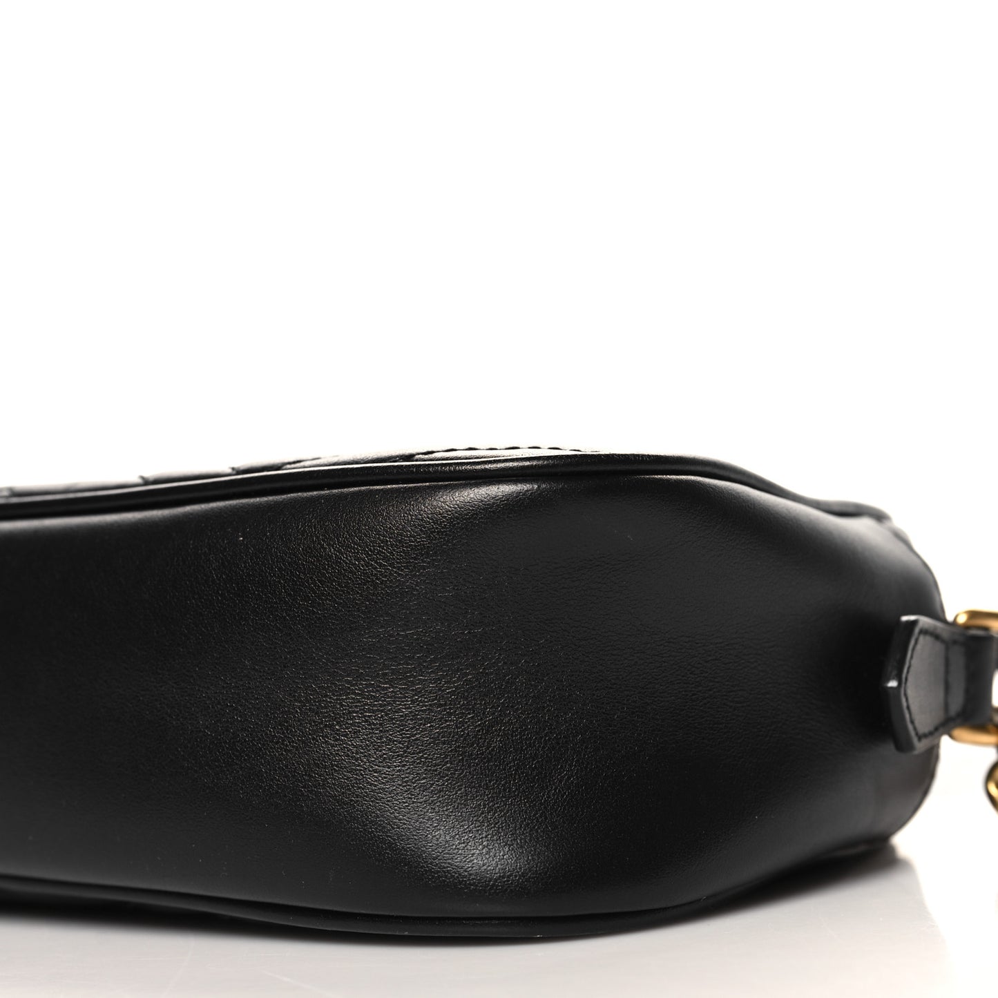 Calfskin Matelasse Small GG Marmont Chain Shoulder Bag Black