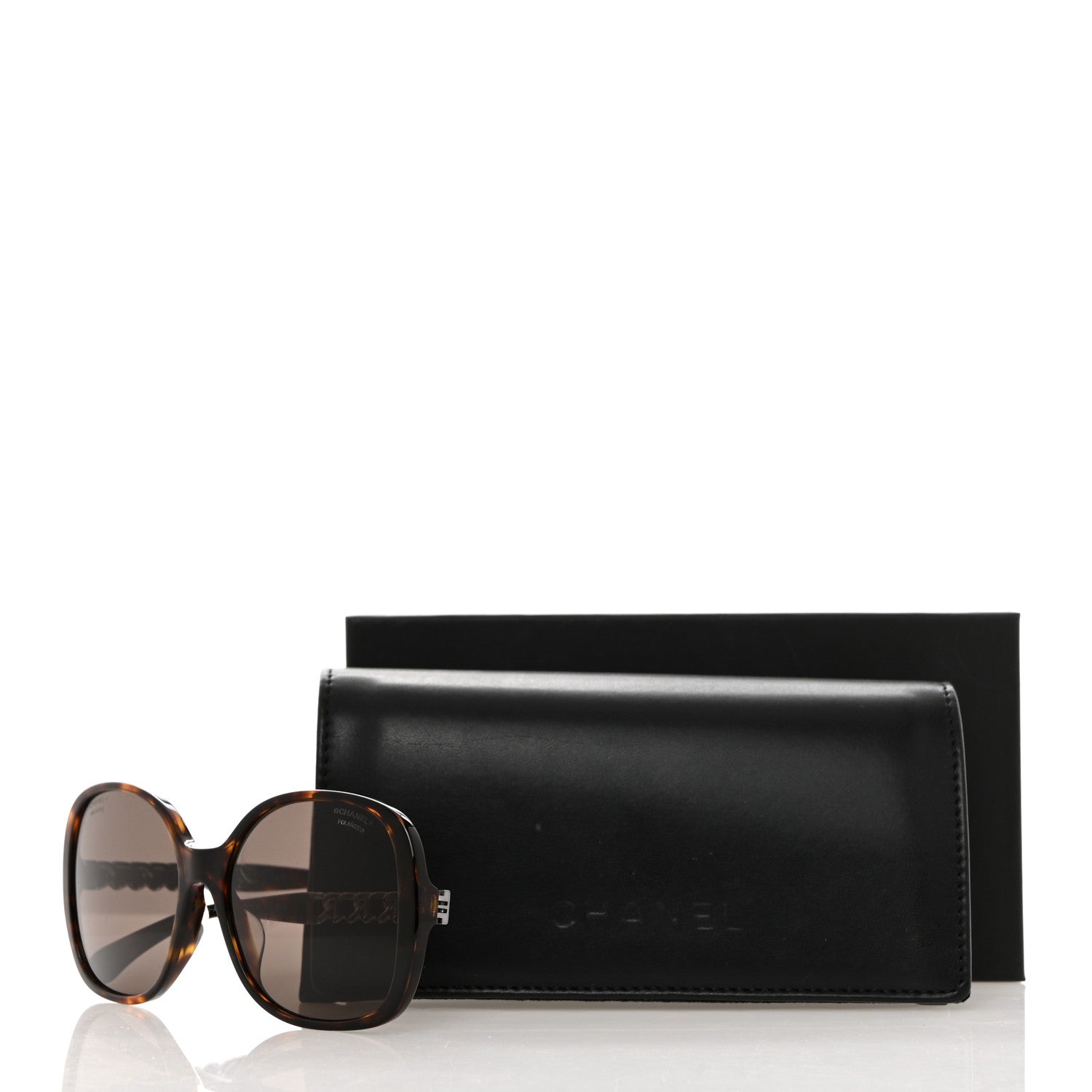 Chanel Acetate Chain Sunglasses 5470-Q-A Dark Havana 8 of 8