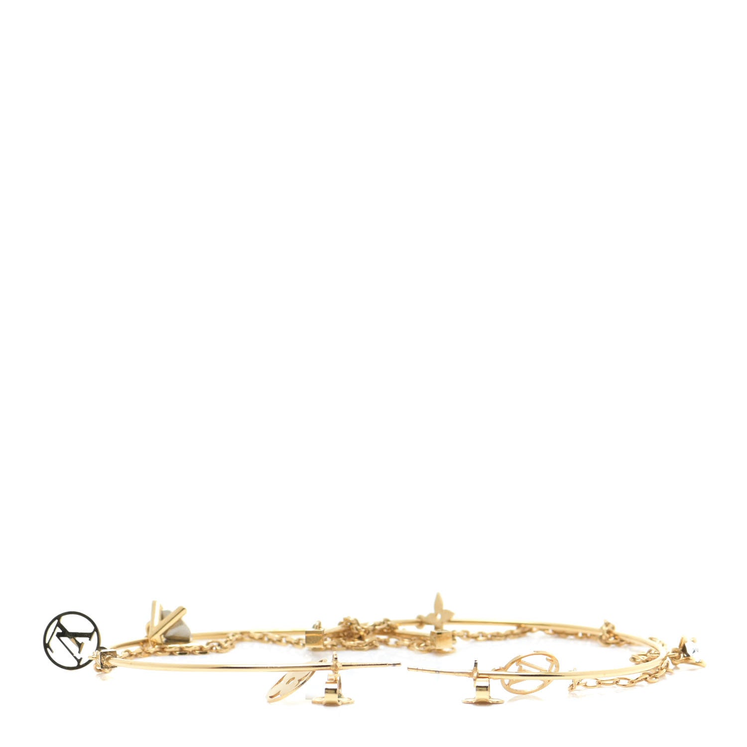 Louis Vuitton Roman Holidays Hoop Earrings Gold 3 of 5