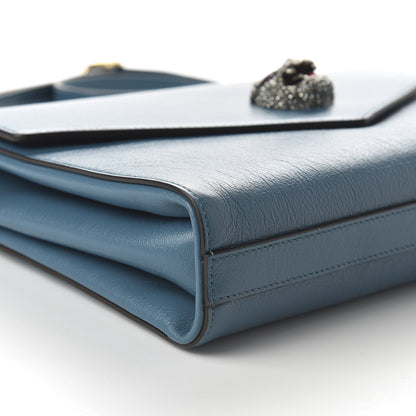 Gucci Calfskin Animalier Medium Shoulder Bag Blue 10 of 19