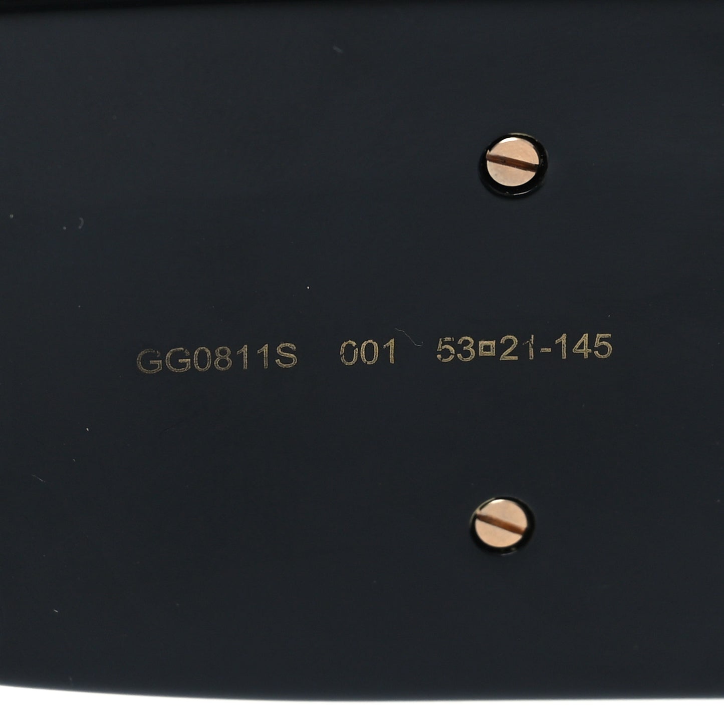 Acetate Rectangular Sunglasses GG0811S Black