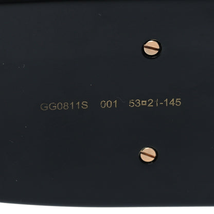 Gucci Acetate Rectangular Sunglasses GG0811S Black 6 of 9
