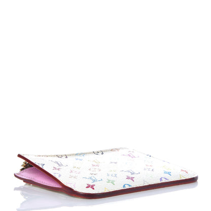 Louis Vuitton Monogram Multicolor Key Pouch White Litchi 4 of 15