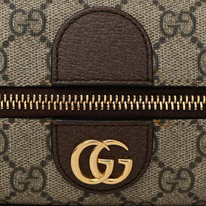 Gucci Soft GG Supreme Monogram Calfskin Medium Ophidia Cosmetic Case Beige Ebony New Acero 9 of 10