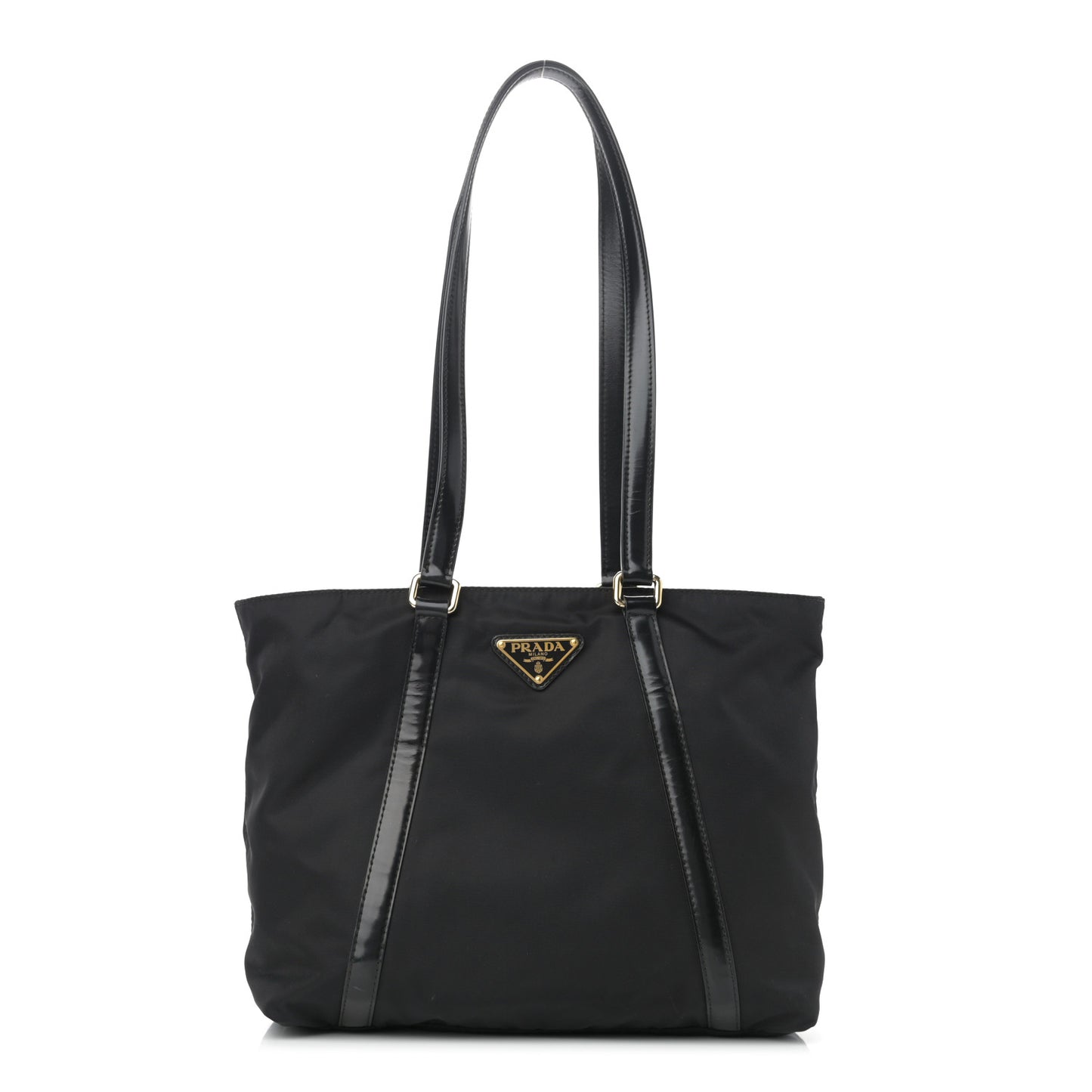 Tessuto Nylon Shopping Tote Black