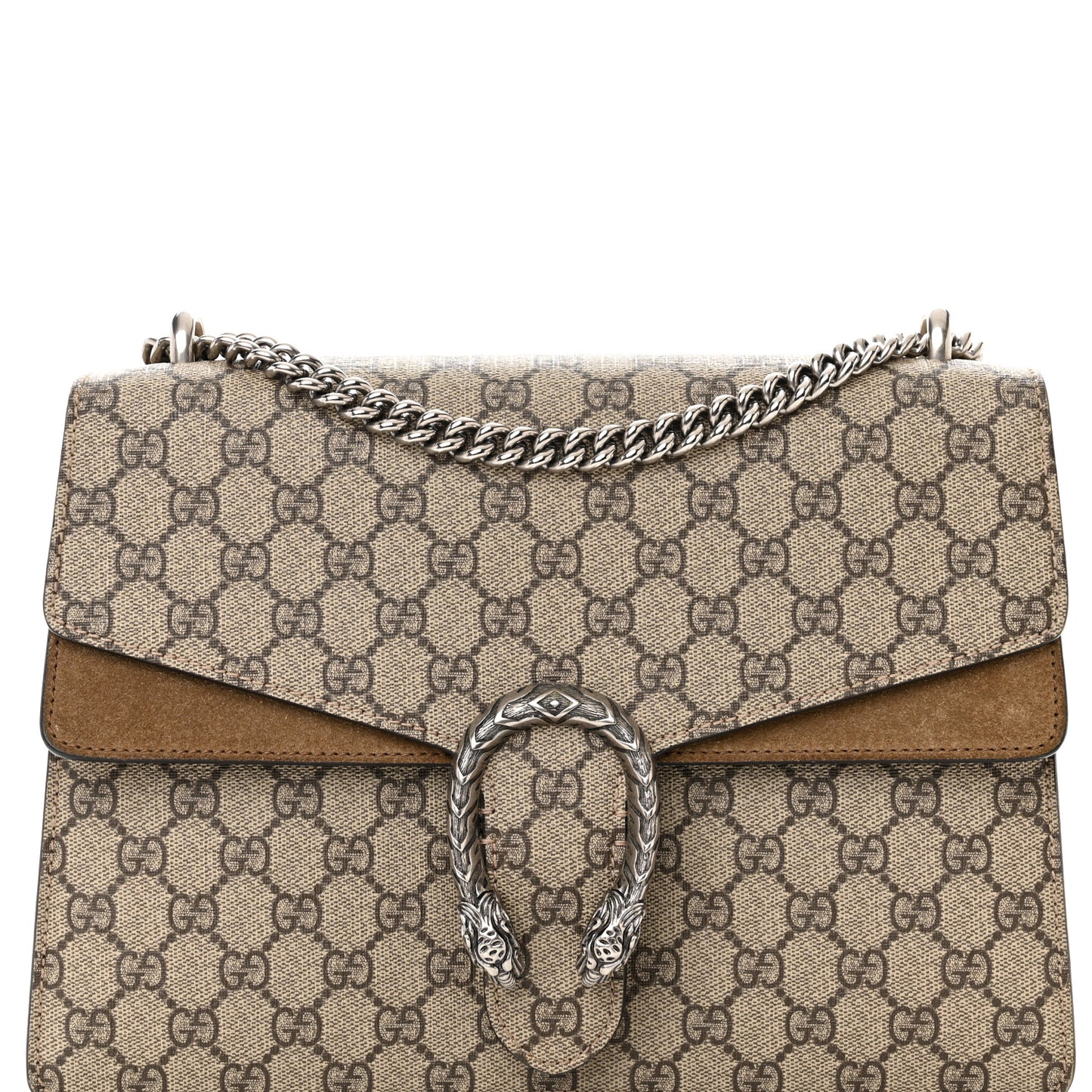GG Supreme Monogram Medium Dionysus Shoulder Bag Taupe