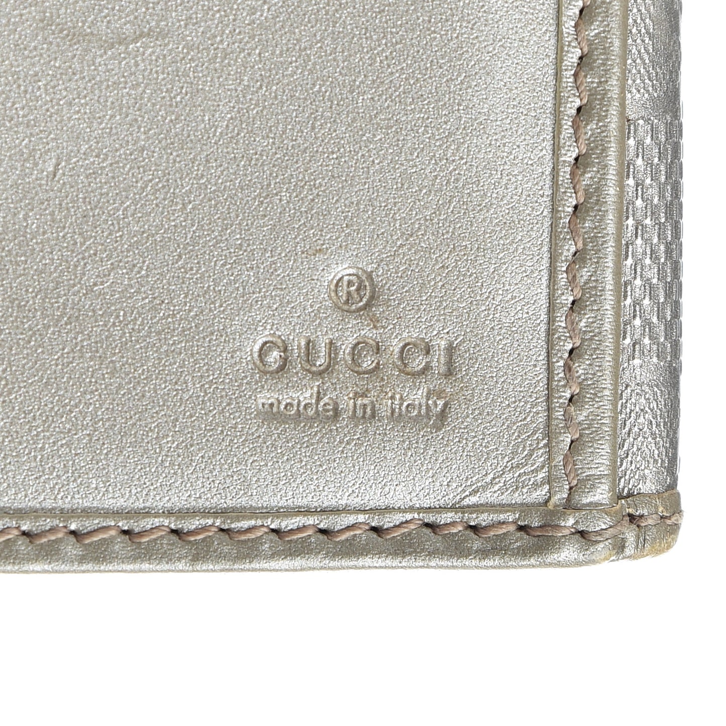 Imprime Monogram GG Pierce Continental Flap Wallet Silver