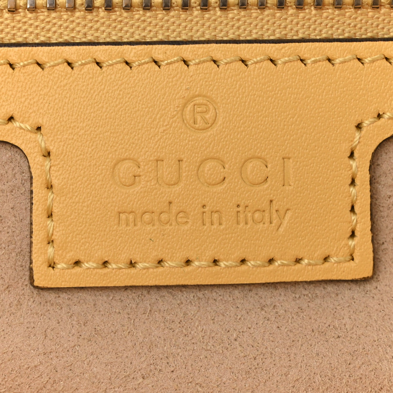Gucci Senna Calfskin Petite GG Small Tote Bag Sunny Yellow 6 of 10